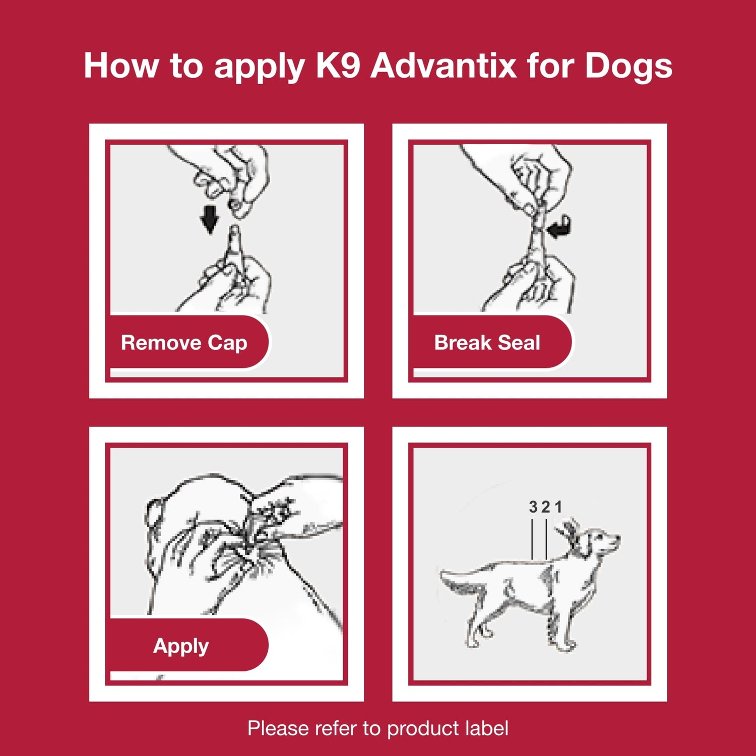 K9 Advantix II Monthly Flea &amp; Tick Prevention for Small Dogs 4-10 Lbs, 6-Monthly Treatment