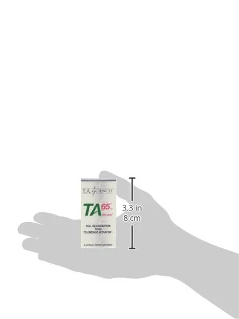 T.A. Sciences TA-65 Telomerase Activation Anti-Aging &amp; Immunity Boost with Cell Rejuvenation 30 Capsules