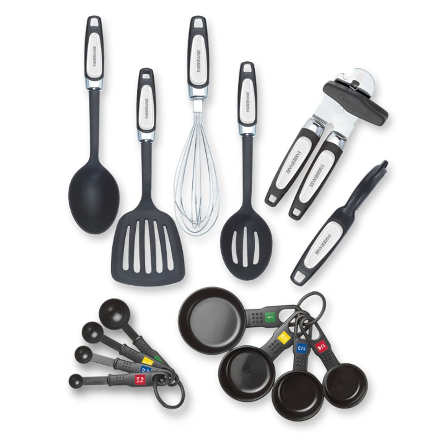 Professional 14-Piece Kitchen Tool and Gadget Set in Black