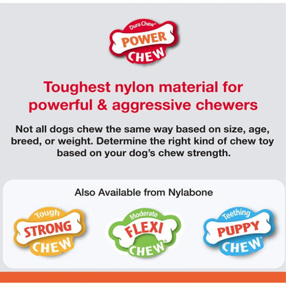 Nylabone Essentials Power Chew Barbell Meaty Medley Flavor