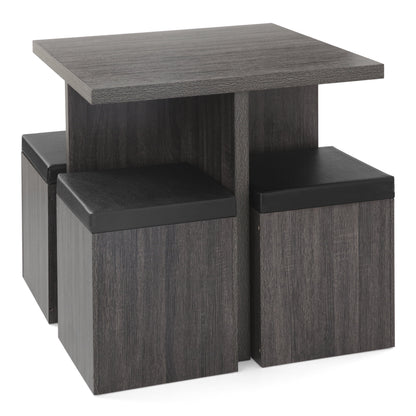 5-Piece Dexter Dining Room/Kitchen Set with Storage Ottoman