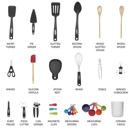 28-Piece Kitchen Utensil &amp; Gadget Set in Assorted Colors