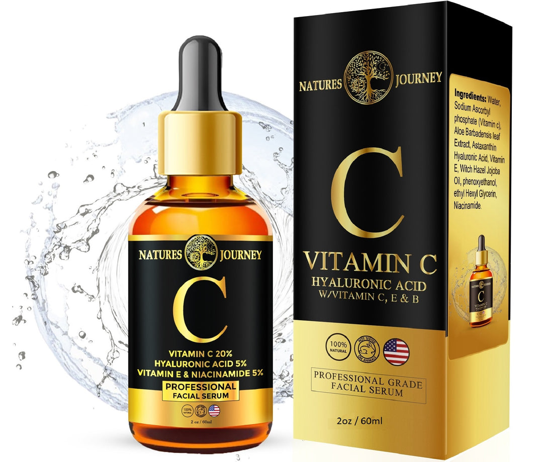 Vitamin C Anti Aging Facial Serum Hyaluronic Acid 2 oz