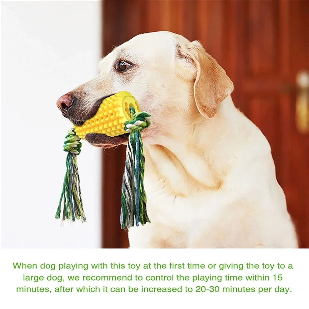 6Pieces Dog Corn-Shaped Toy Puppy Chew Cleaning Teeth Toys Pet Molar Stick Anti-Bite Pet Supplies for Large and Medium-Sized Dogs