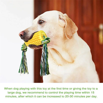 6Pieces Dog Corn-Shaped Toy Puppy Chew Cleaning Teeth Toys Pet Molar Stick Anti-Bite Pet Supplies for Large and Medium-Sized Dogs