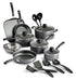 18 Piece Nonstick Pots & Pans Cookware Set Kitchen Kitchenware Cooking NEW (GRAY)