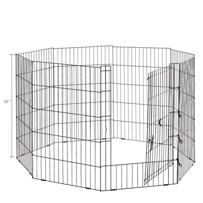 Vibrant Life 36&quot; High 8-Panel Customizable Pet Exercise Playpen with Door for Dogs Upto 70 Lb