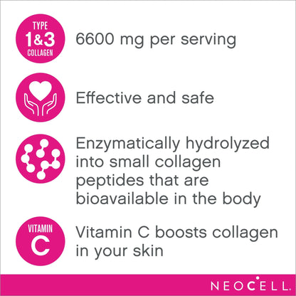 Neocell Super Collagen (Types 1 &amp; 3) + C Tablets, 250 Ct