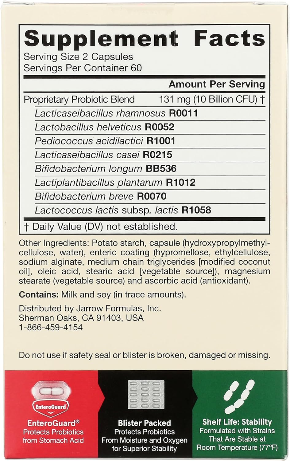 JARROW FORMULAS Jarro-Dophilus EPS Vegetarian Capsules, 120 CT