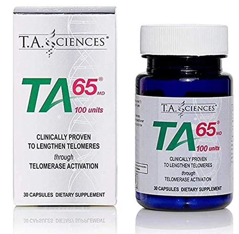 T.A. Sciences TA-65 Telomerase Activation Anti-Aging &amp; Immunity Boost with Cell Rejuvenation 30 Capsules