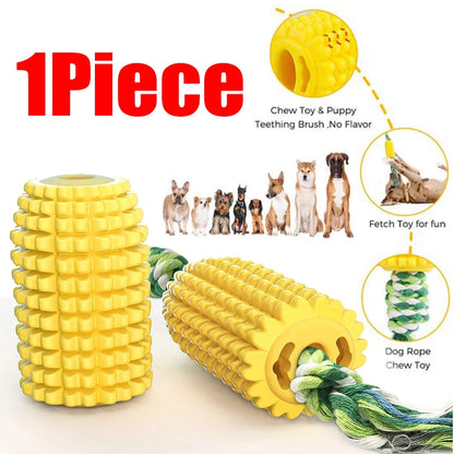 6Pieces Pet Chewing Corn Shaped Dog Chew Toy, Pet Supplies for Oral Disease Prevention and Cleaning for Small to Large Dogs