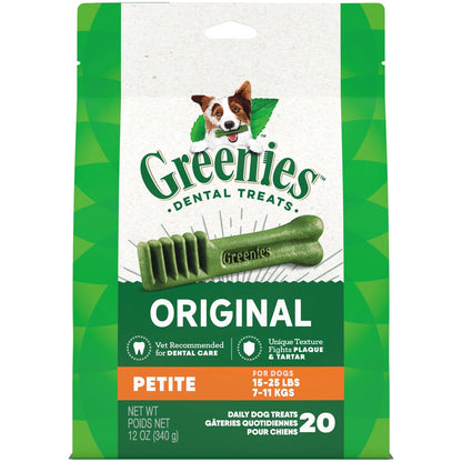 Greenies Petite Original Flavor Dental Treats for Dogs, 54 Oz Box