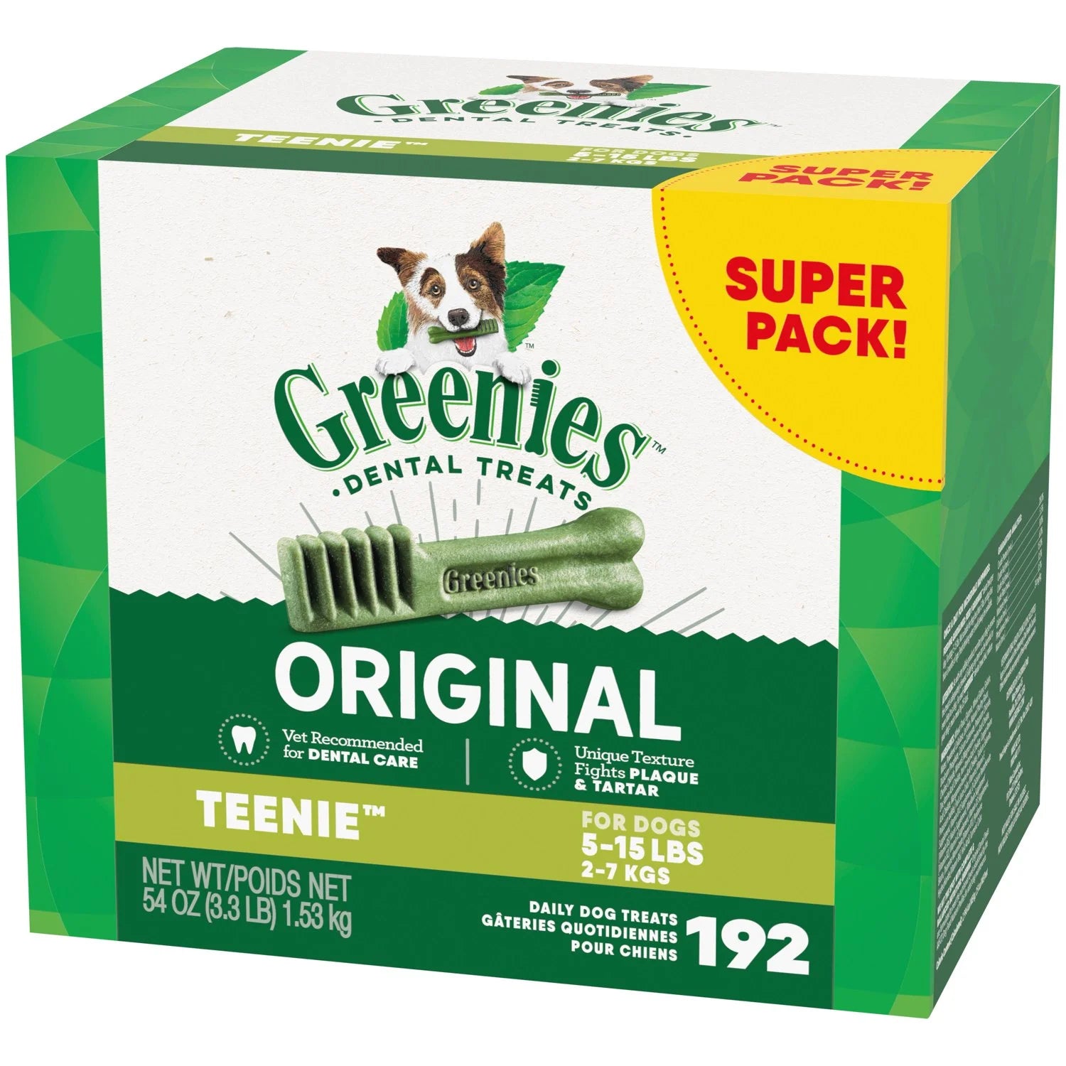 Greenies Original Flavor Dental Treats for Dogs, 54 Oz Box, Shelf-Stable