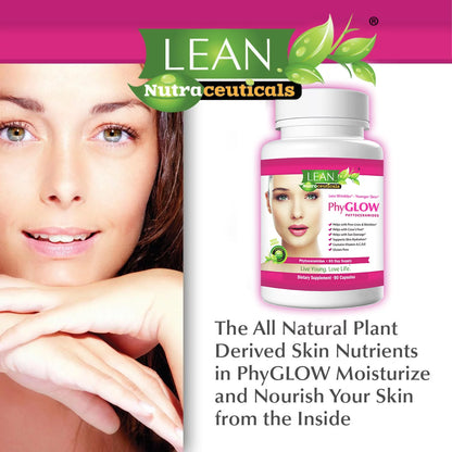 Phytoceramides 350Mg 90 Caps 90 Days Reduce Wrinkle and Look Younger Phyglow Natural Supplements by LEAN Nutraceuticals