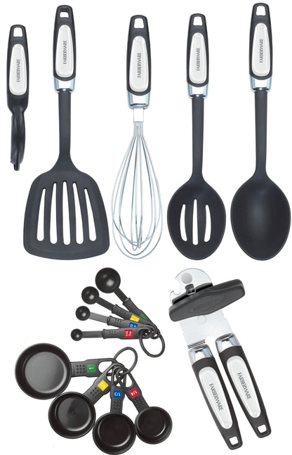 Professional 14-Piece Kitchen Tool and Gadget Set in Black