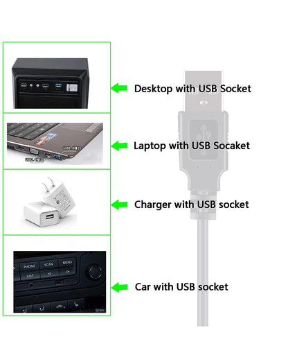 USB to DC Power Cable 5V To 12V Boost Converter 8 Adapters USB to DC Jack Charging Cable for Wifi Router Mini Fan Speaker