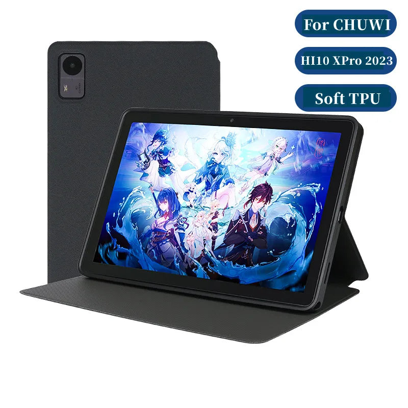 Ultra Thin Three Fold Stand Case For Chuwi Hi10 XPro 10.1inch Tablet Soft TPU Drop Resistance Cover For Hi10x pro New Tablet P