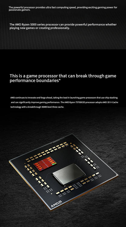 New  AMD Ryzen 7 5700X3D - R7 5700X3D 5000 Series 8-Core 4.1 GHz Socket AM4 Thread CPU Processor  New but without fan Game Cache