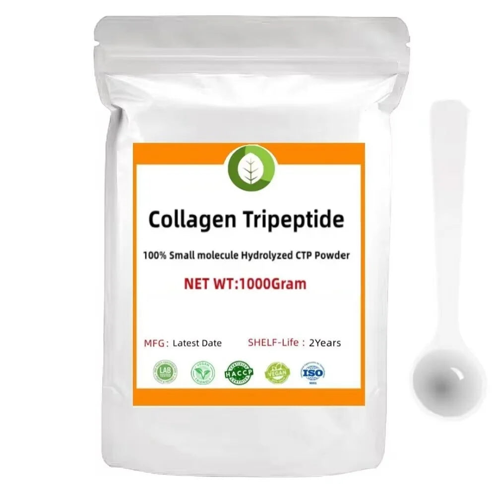 100% Hydrolyzed Ctp Collagen Tripeptide Powder, Food/cosmetic Grade, Reduce Wrinkle, Skin Whitening And Smooth, Free Shipping