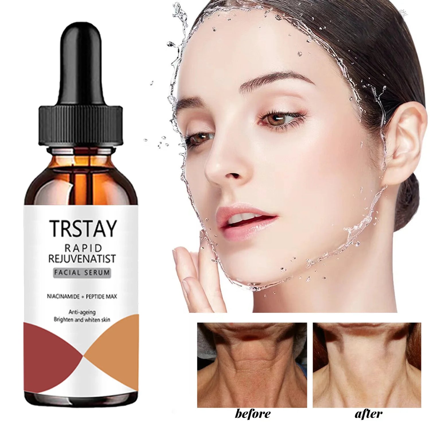 TRSTAY Nicotinamide Essence Can Remove Black Spots, Whiten And Brighten Pores, Shrink Hyaluronic Acid Collagen