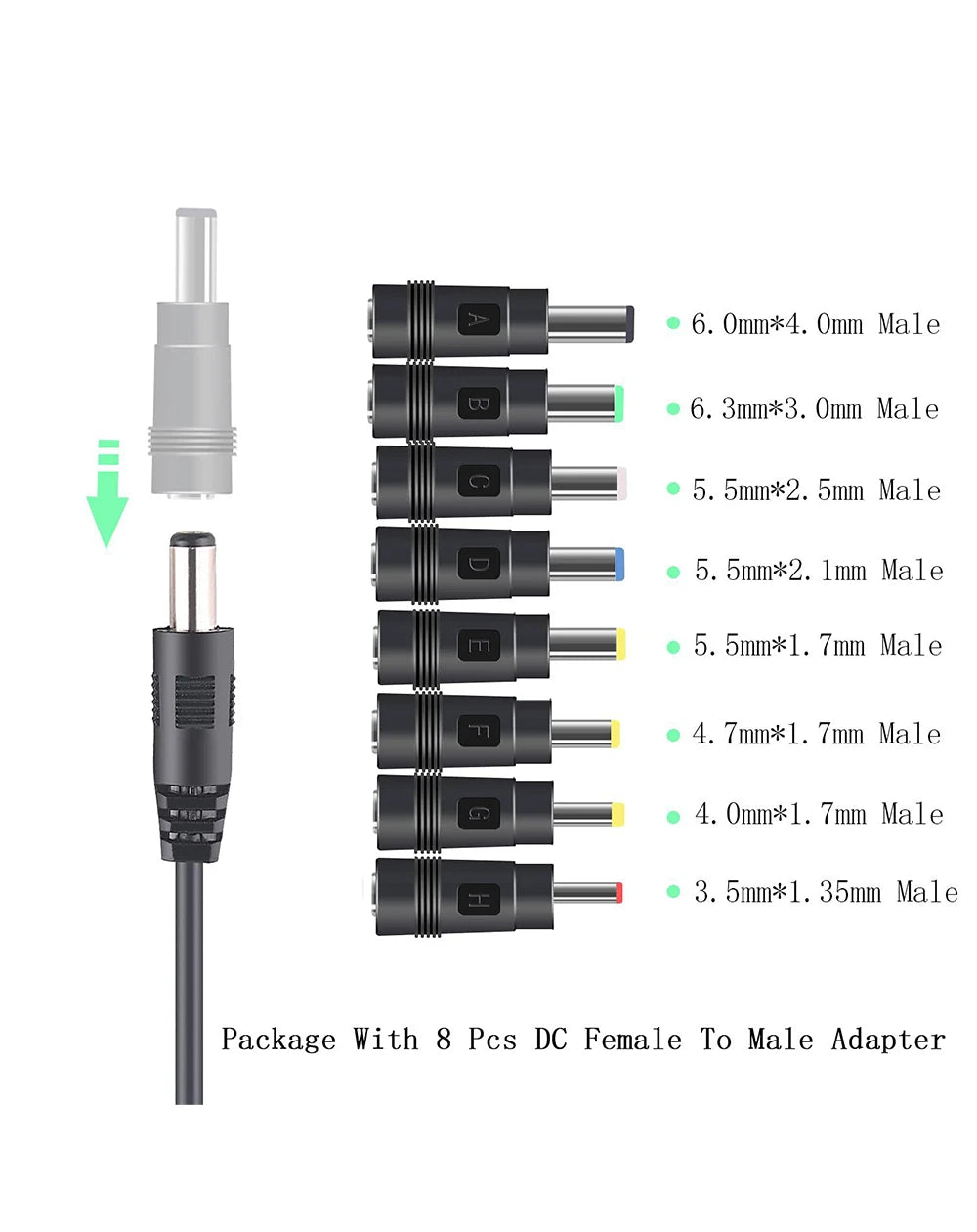 USB to DC Power Cable 5V To 12V Boost Converter 8 Adapters USB to DC Jack Charging Cable for Wifi Router Mini Fan Speaker