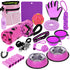 SETONWARE Puppy Starter Kit, Dog Toys, Dog Bed Blankets, Puppy Dog Grooming Tool, Training, Toys, Training Bells Dog Leashes Accessories for Dogs Gift for New Puppies Pink 23 Pieces