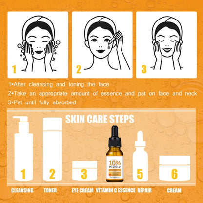 Vitamin C Whitening Face Serum Hyaluronic Acid Dark Spot Remover Facial Serum Sunburn Anti-oxidation Korean Skin Care Products