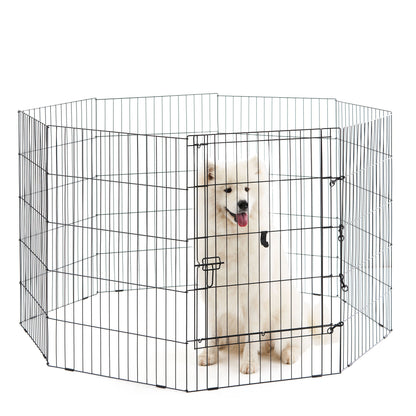 Vibrant Life 36&quot; High 8-Panel Customizable Pet Exercise Playpen with Door for Dogs Upto 70 Lb