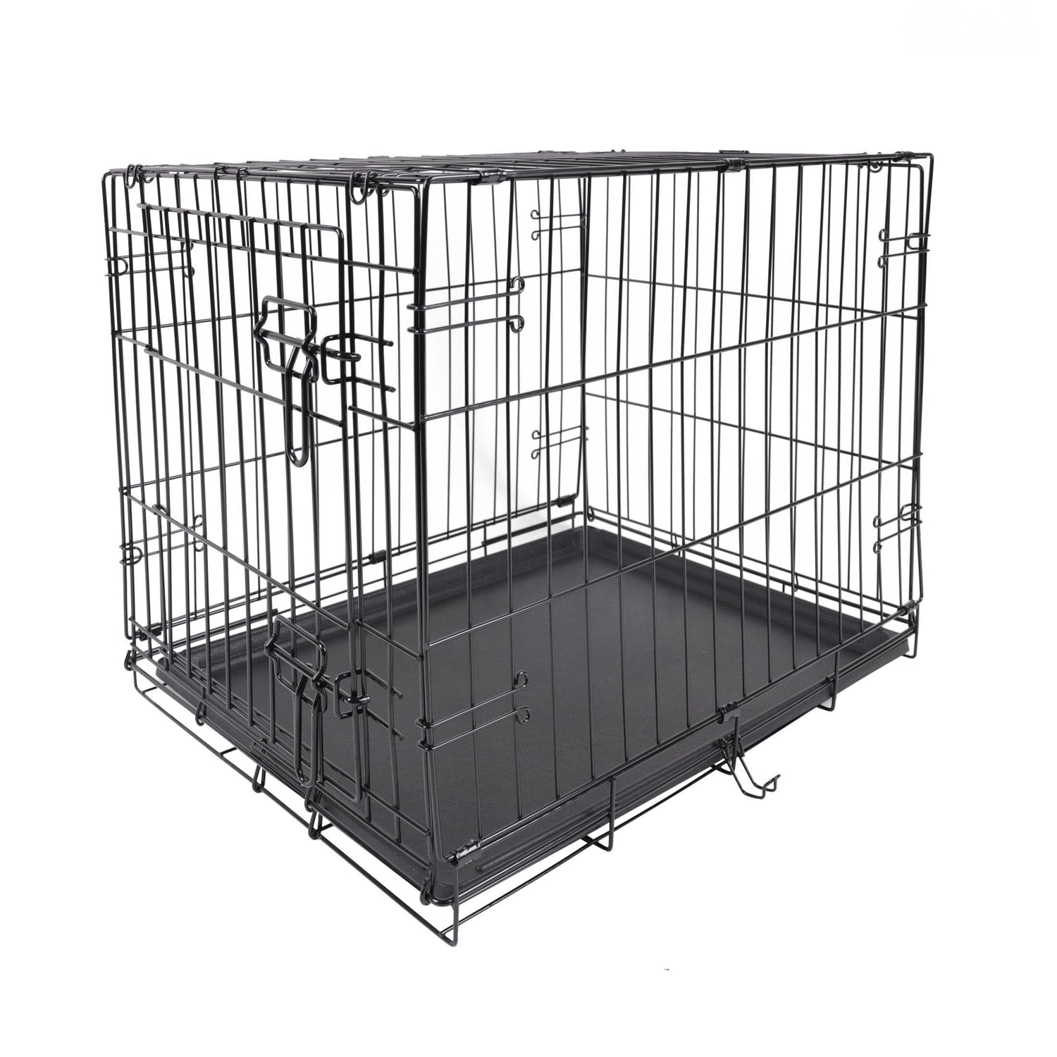 Vibrant Life Double Door Metal Wire 42&quot; Dog Crate, Leak-Proof Pan and Divider for Dogs Upto 90 Lb