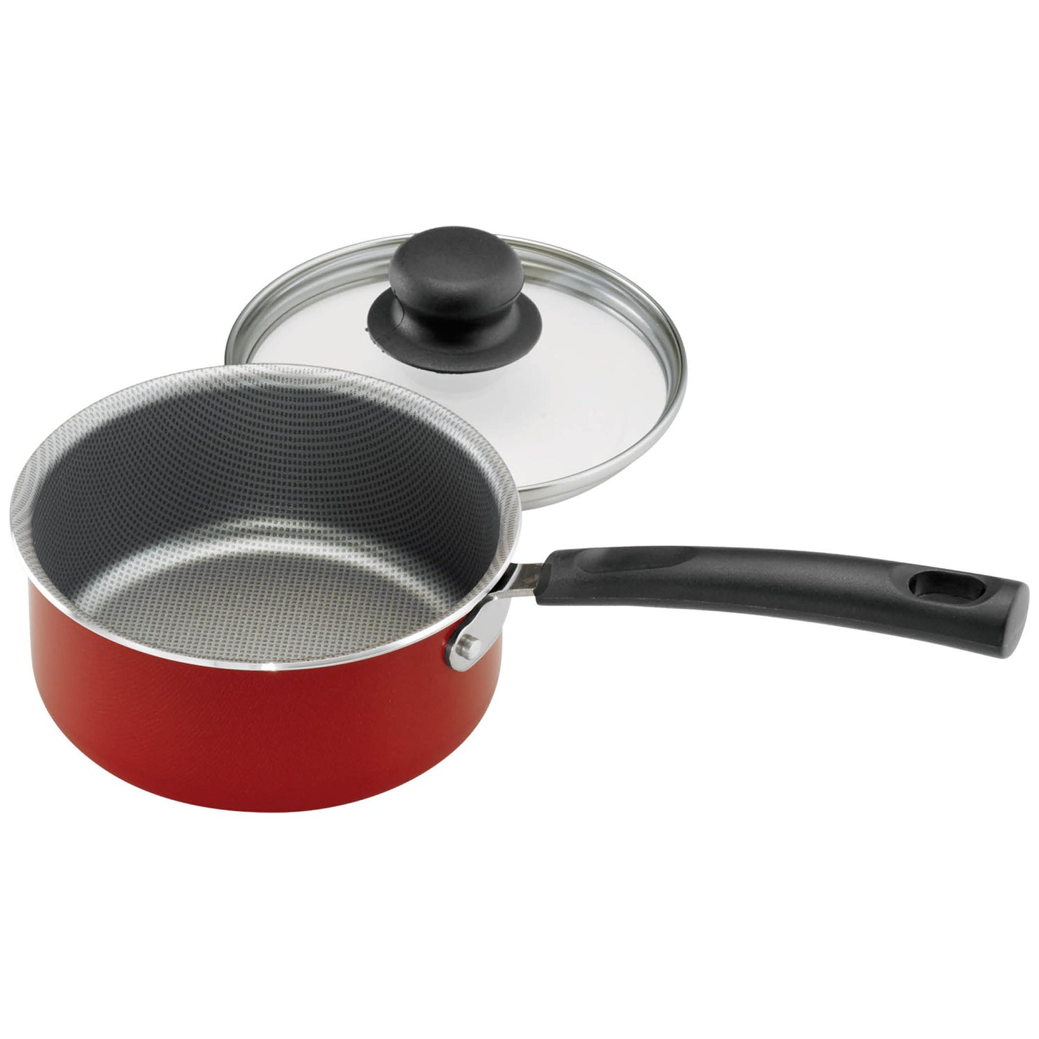 Primaware 18 Piece Non-Stick Cookware Set, Red