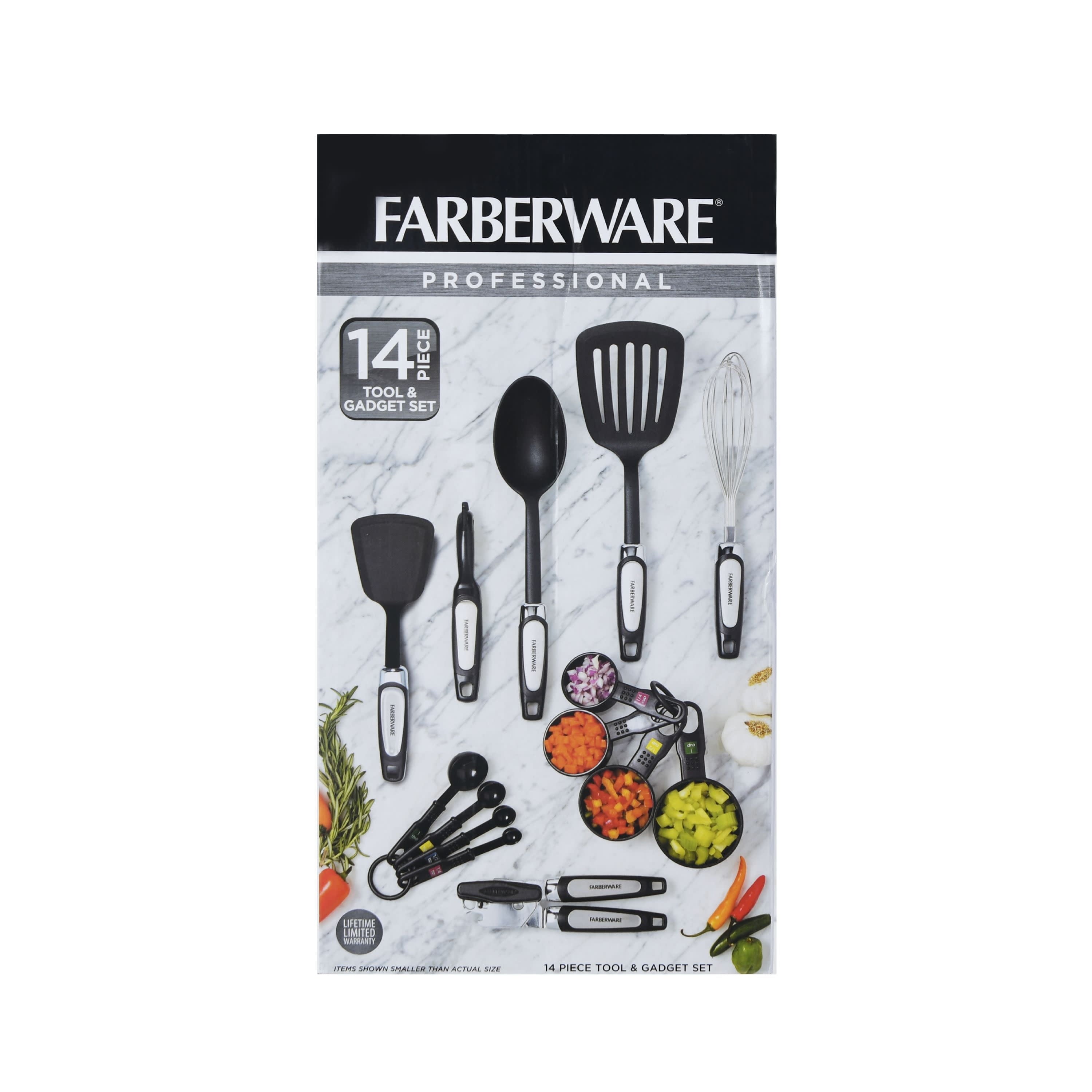 Professional 14-Piece Kitchen Tool and Gadget Set in Black