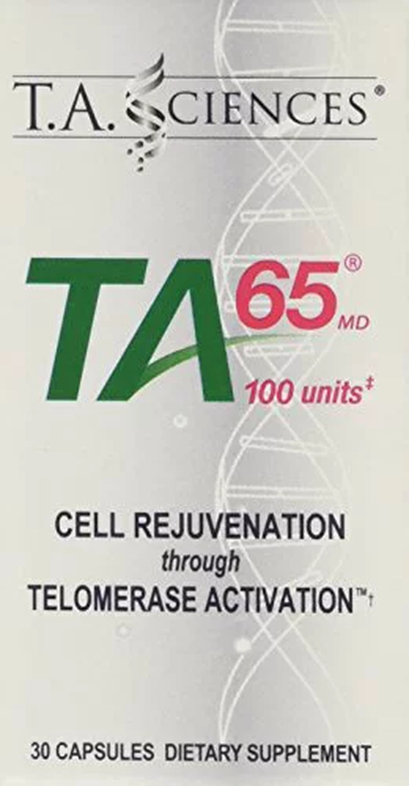 T.A. Sciences TA-65 Telomerase Activation Anti-Aging &amp; Immunity Boost with Cell Rejuvenation 30 Capsules