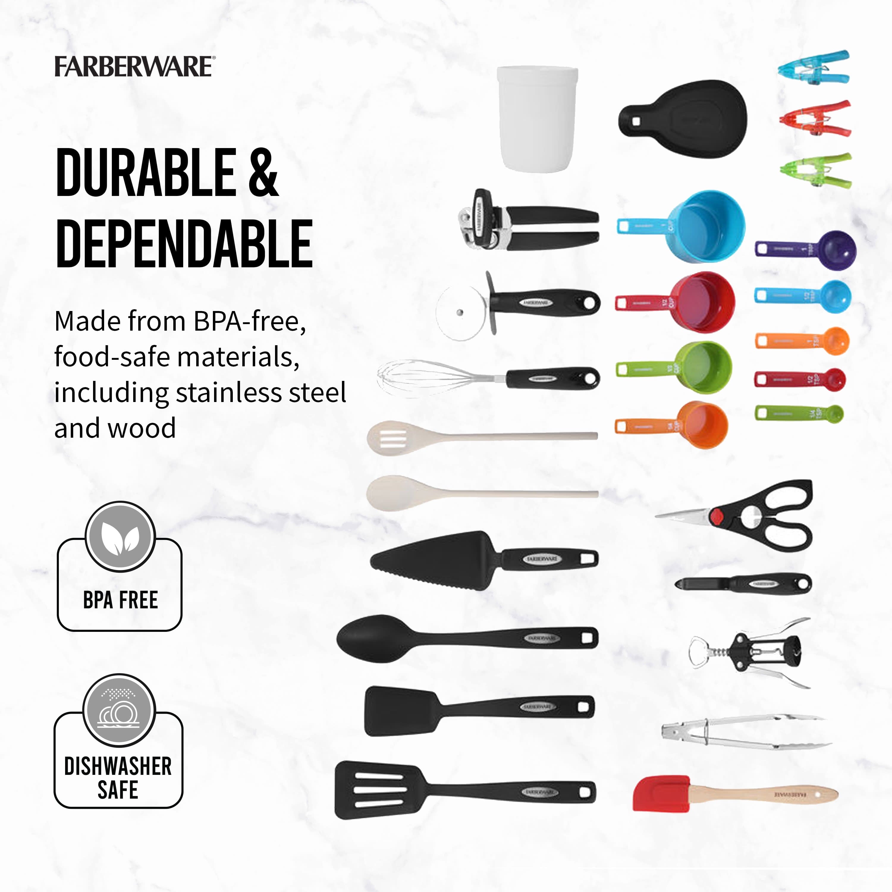 28-Piece Kitchen Utensil &amp; Gadget Set in Assorted Colors