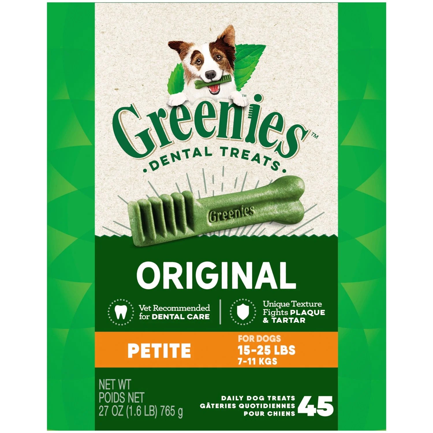 Greenies Petite Original Flavor Dental Treats for Dogs, 54 Oz Box